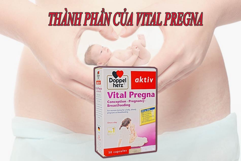 Thành phần của viên uống bổ sung vitamin Vital Pregna Đức