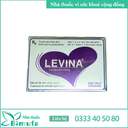 Thuốc rối loạn cương dương Levina 200mg