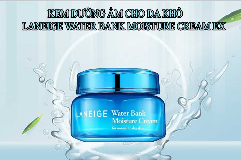 Kem dưỡng ẩm cho da khô Laneige Water Bank Moisture Cream EX