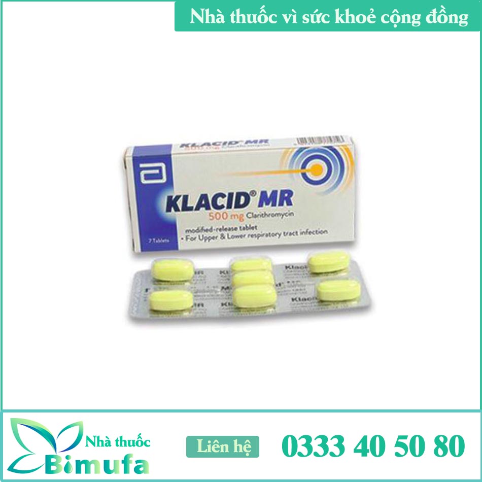 Klacid MR - Thuốc kháng khuẩn và điều trị nhiễm trùng hiệu quả
