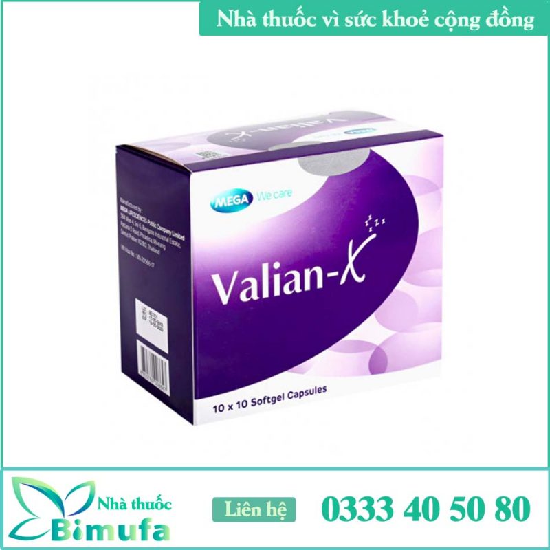 Valian X - Biện pháp điều trị lo âu, mất ngủ, suy giảm trí nhớ hiệu quả
