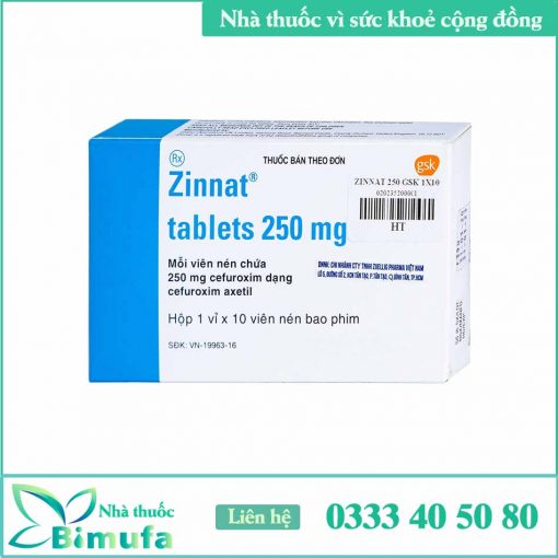 Zinnat Tablets 250mg