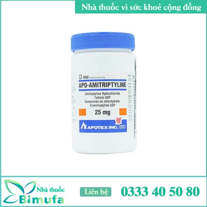 Giới thiệu thuốc trị trầm cảm Apo-Amitriptyline 25mg