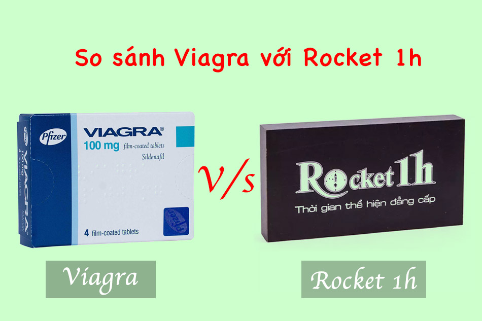 So sánh Viagra với Rocket 1h