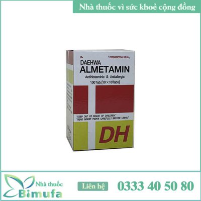 Tác dụng phụ của thuốc Almetamin