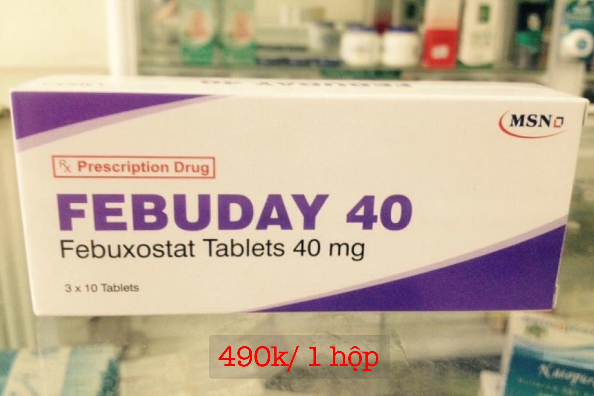 Giá bán của thuốc Febuday
