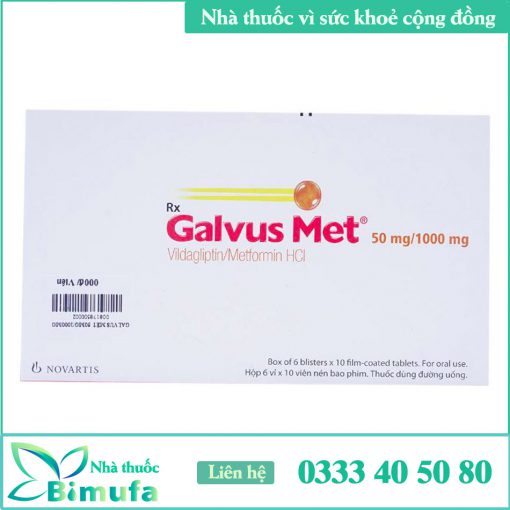 Hình ảnh thuốc Galvus Met 50mg/100mg