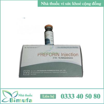 Tương tác thuốc ở Preforin Injection