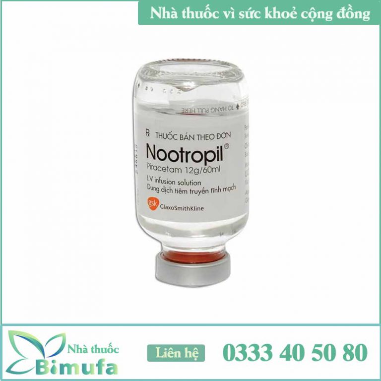 Thuốc Nootropil 12g/60ml là gì? Thành phần, Công dụng và cách dùng