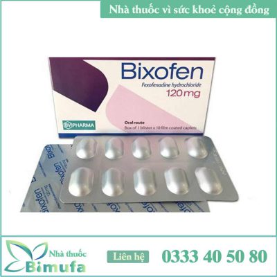 Hộp và vỉ thuốc Bixofen