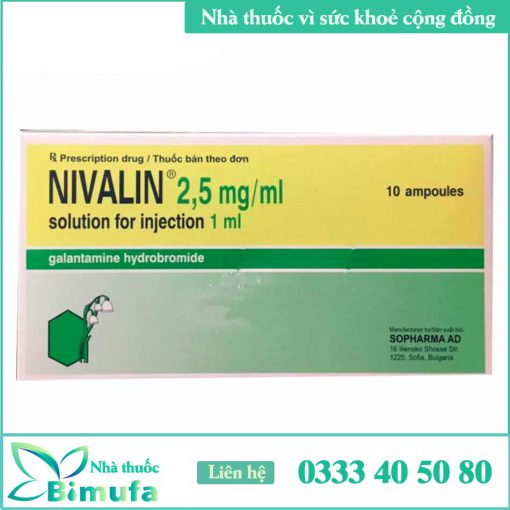 Hình ảnh thuốc Nivalin 2.5mg/ml