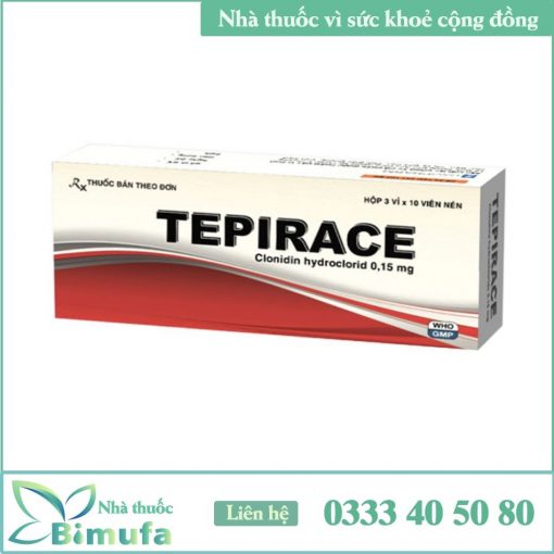Hộp thuốc Tepirace hộp 3 vỉ x 10 viên