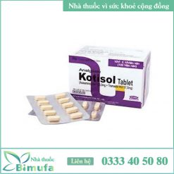 Hình ảnh của hộp và vỉ thuốc Kotisol