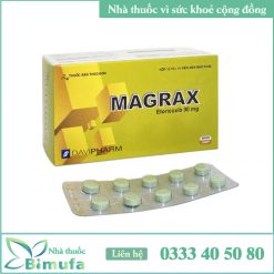 Hình ảnh của hộp và vỉ thuốc Magrax