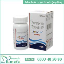 Hình ảnh của hộp thuốc Sorafenat