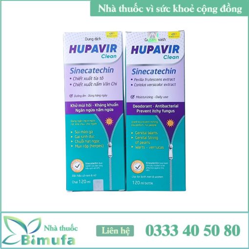 Dung Dịch Vệ Sinh Hupavir Sinecatechin