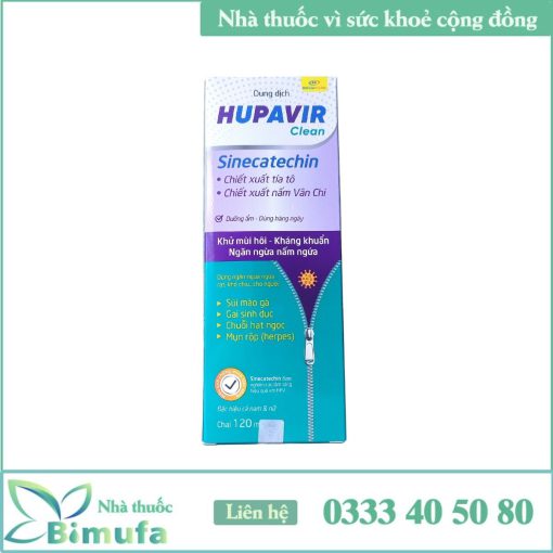 Dung Dịch Vệ Sinh Hupavir Sinecatechin