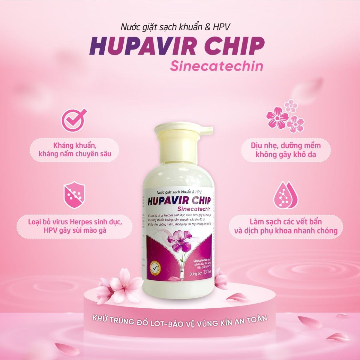 Nước Giặt Sạch Khuẩn & HPV Hupavir Chip (2)