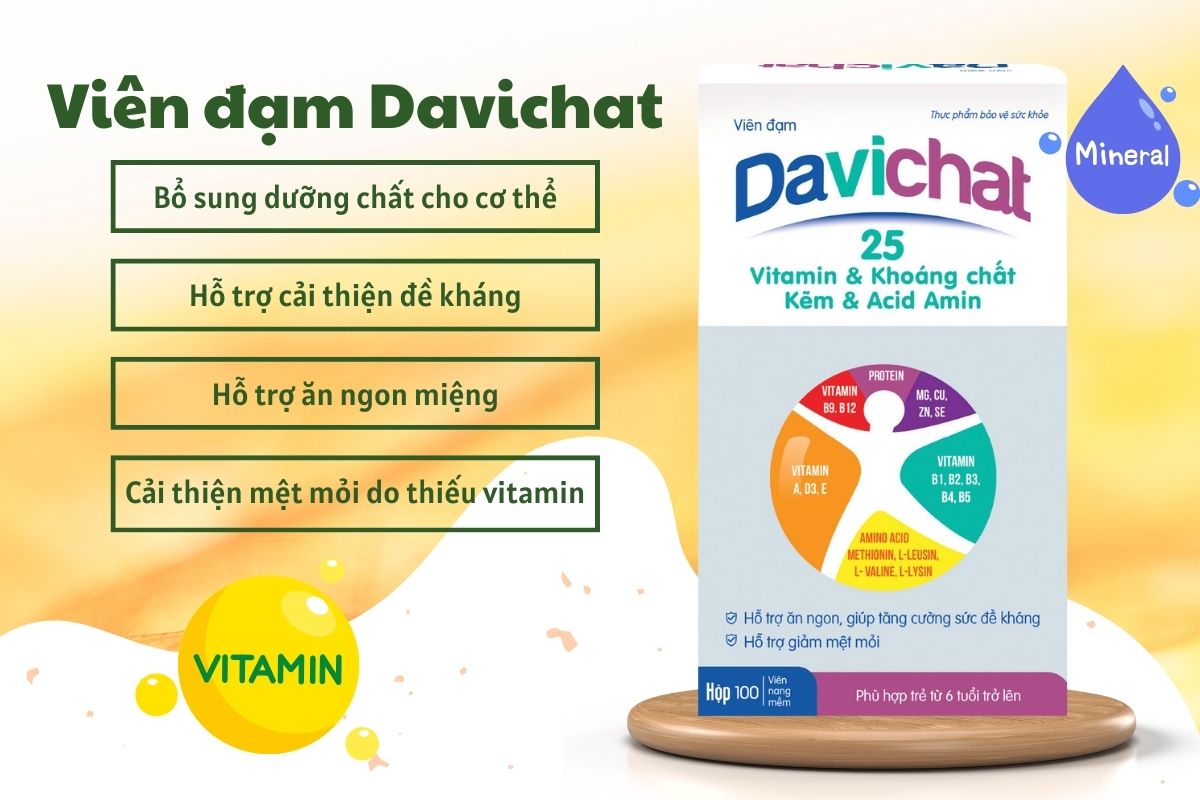 Lợi ích khi bổ sung Viên đạm Davichat