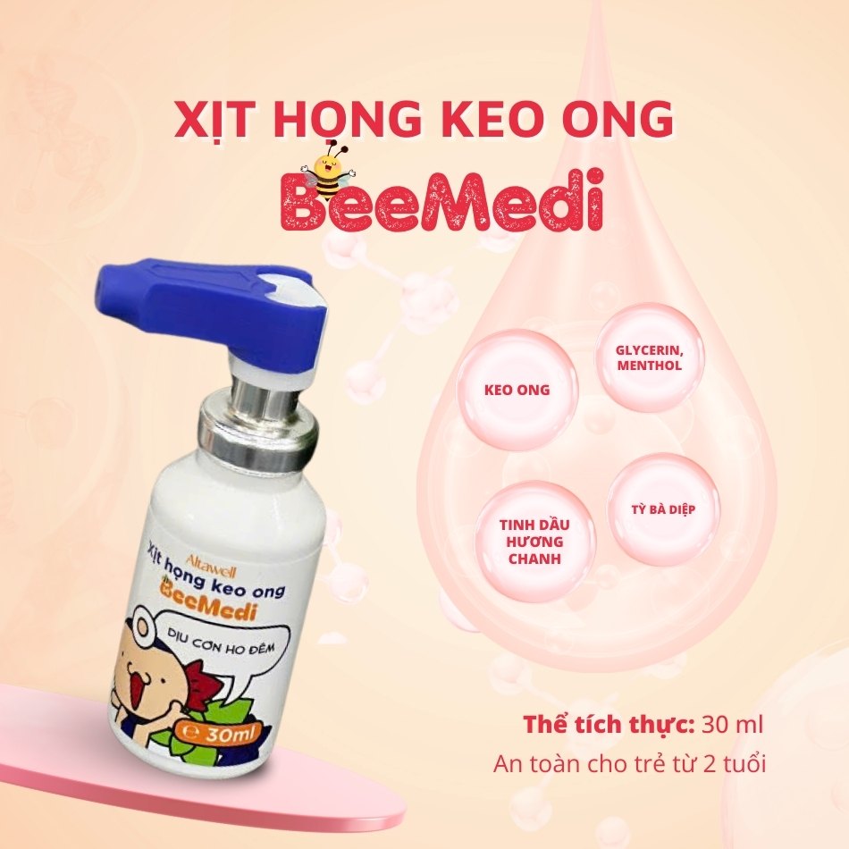 Xịt họng keo ong Altawell BeeMedi