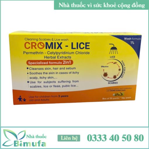 Dầu tắm gội Cromix-Lice