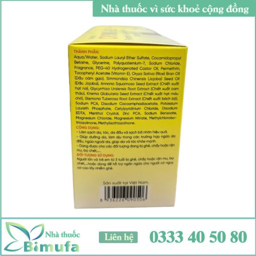 Dầu tắm gội Cromix-Lice