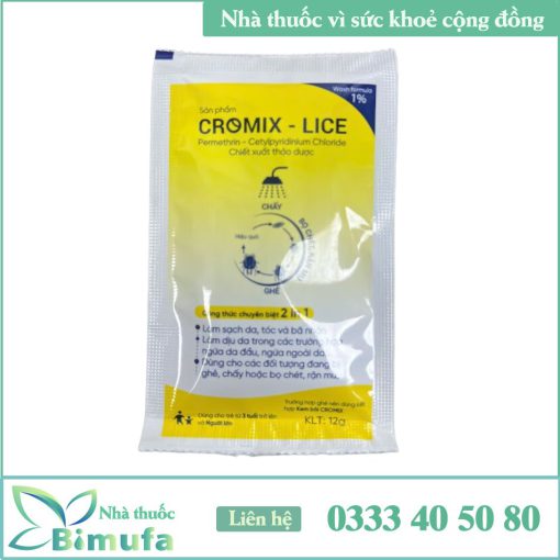 Dầu tắm gội Cromix-Lice