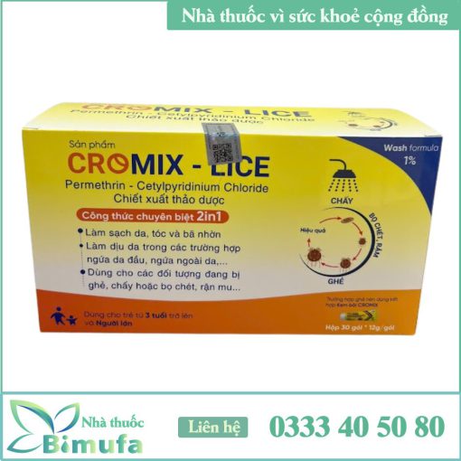 Dầu tắm gội Cromix-Lice