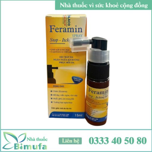 Feramin Stop-Itching fast dạng xịt