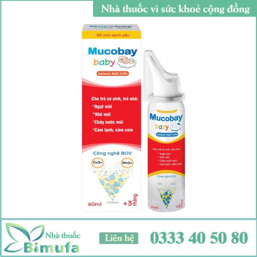 Xịt mũi biển sâu Mucobay Baby