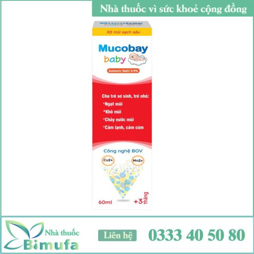 Xịt mũi biển sâu Mucobay Baby